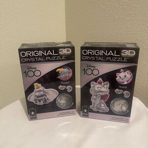 Disney Original 3D Crystal Puzzle Set - Dumbo and Marie